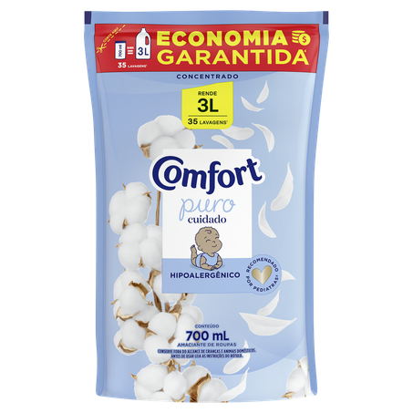 Amaciante Comfort Concentrado Puro Cuidado Sachê 700ml 
 