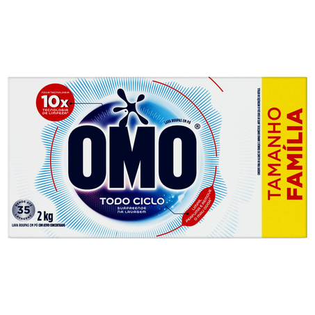 Sabão em Pó Omo 2kg - Fragrâncias