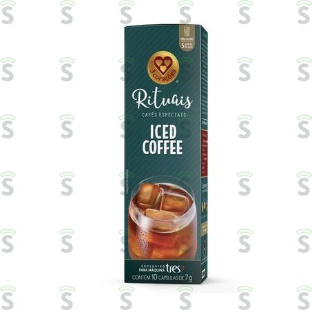  Café Em Cápsula Iced Coffee 3 Corações Rituais Caixa 10 Unidades 70g