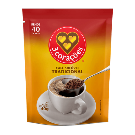  3 Coracoes-cafe Refil 40g Tradicional