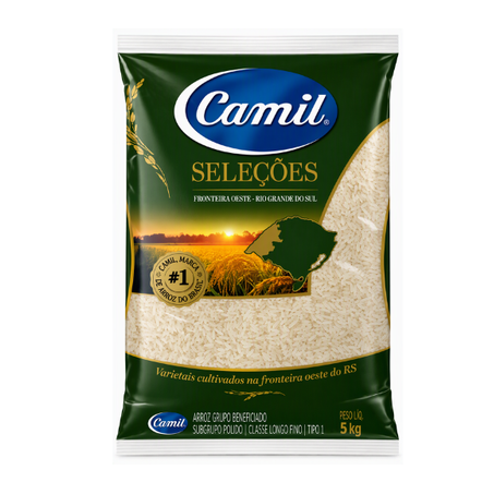 Arroz Branco Camil Seleções Fronteira Oeste 5kg