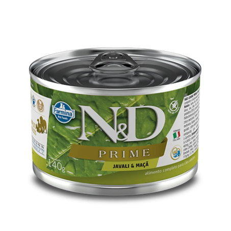 Ração Úmida N&D Prime Cães Javali e Maçã 140 g