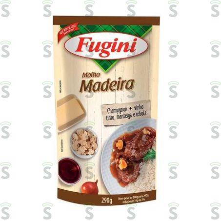  Molho Madeira Fugini Sachê 290gr