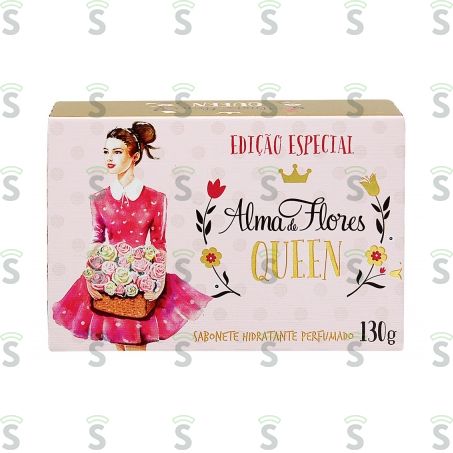  Sabonete Alma de Flores Queen Unidade 130g