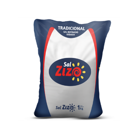 Sal Refinado Zizo Embalagem 1KG