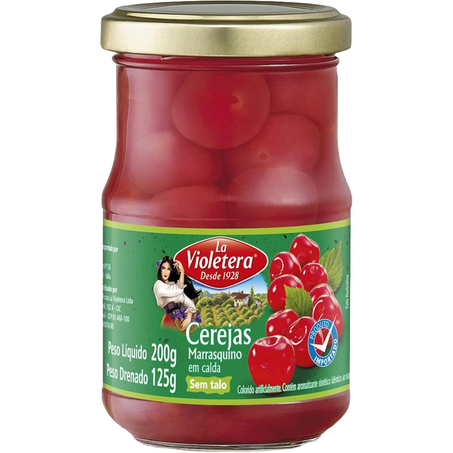 Cereja La Violetera 125g - Marrasquino - Vidro