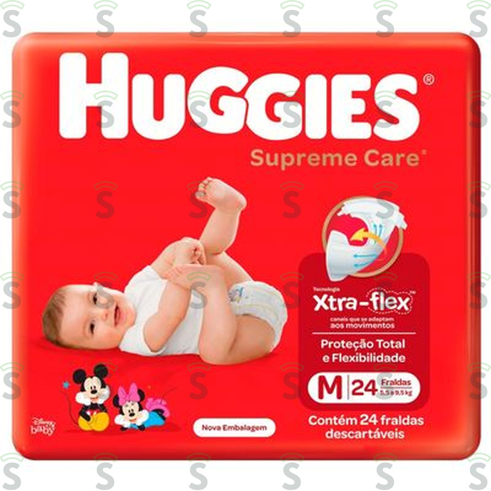 Huggies-fralda supreme care m c/24