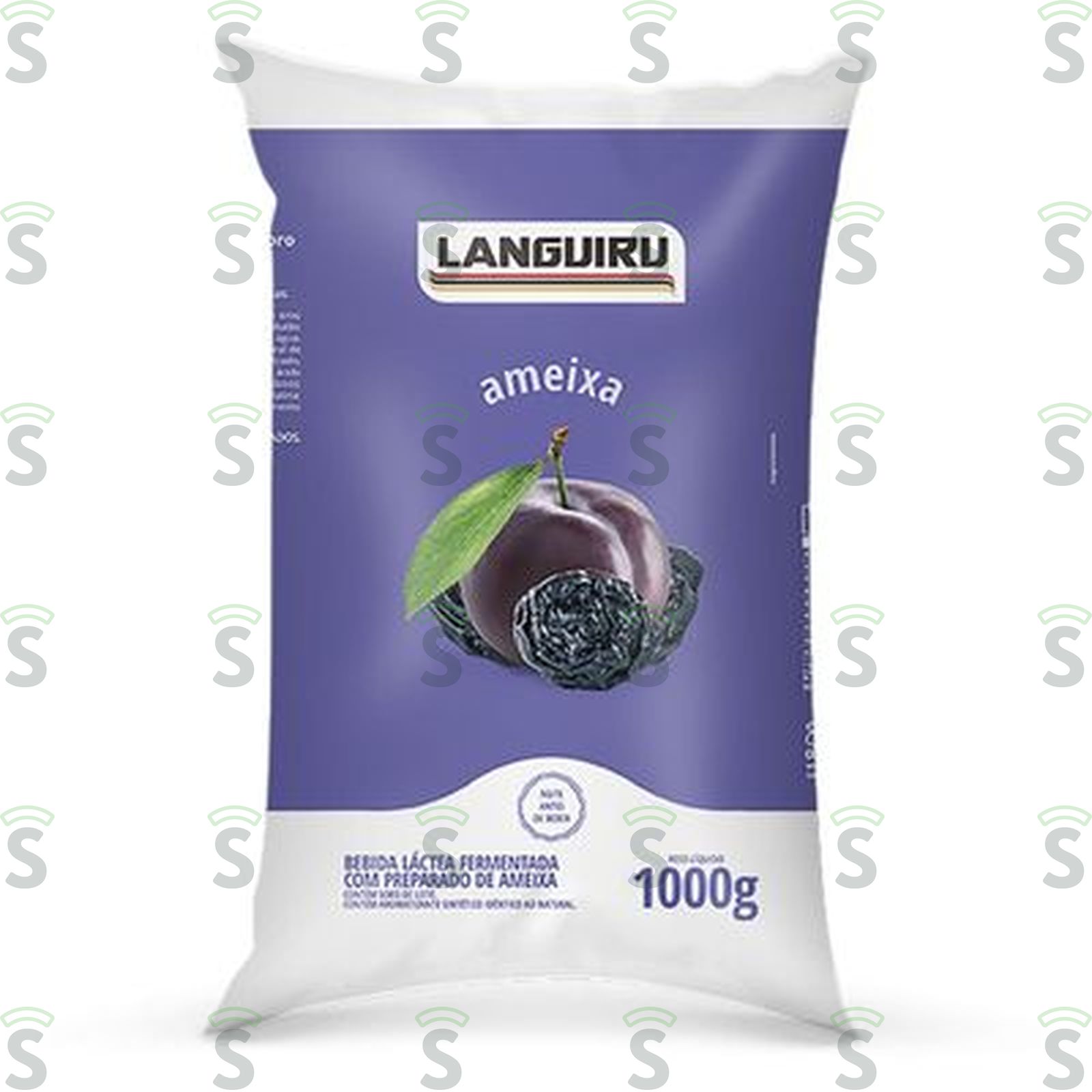 Bebida Láctea Languiru Ameixa Saco 1LT