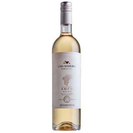 SUCO DE UVA VARIETAL BRANCO 750ML - CASA MADEIRA