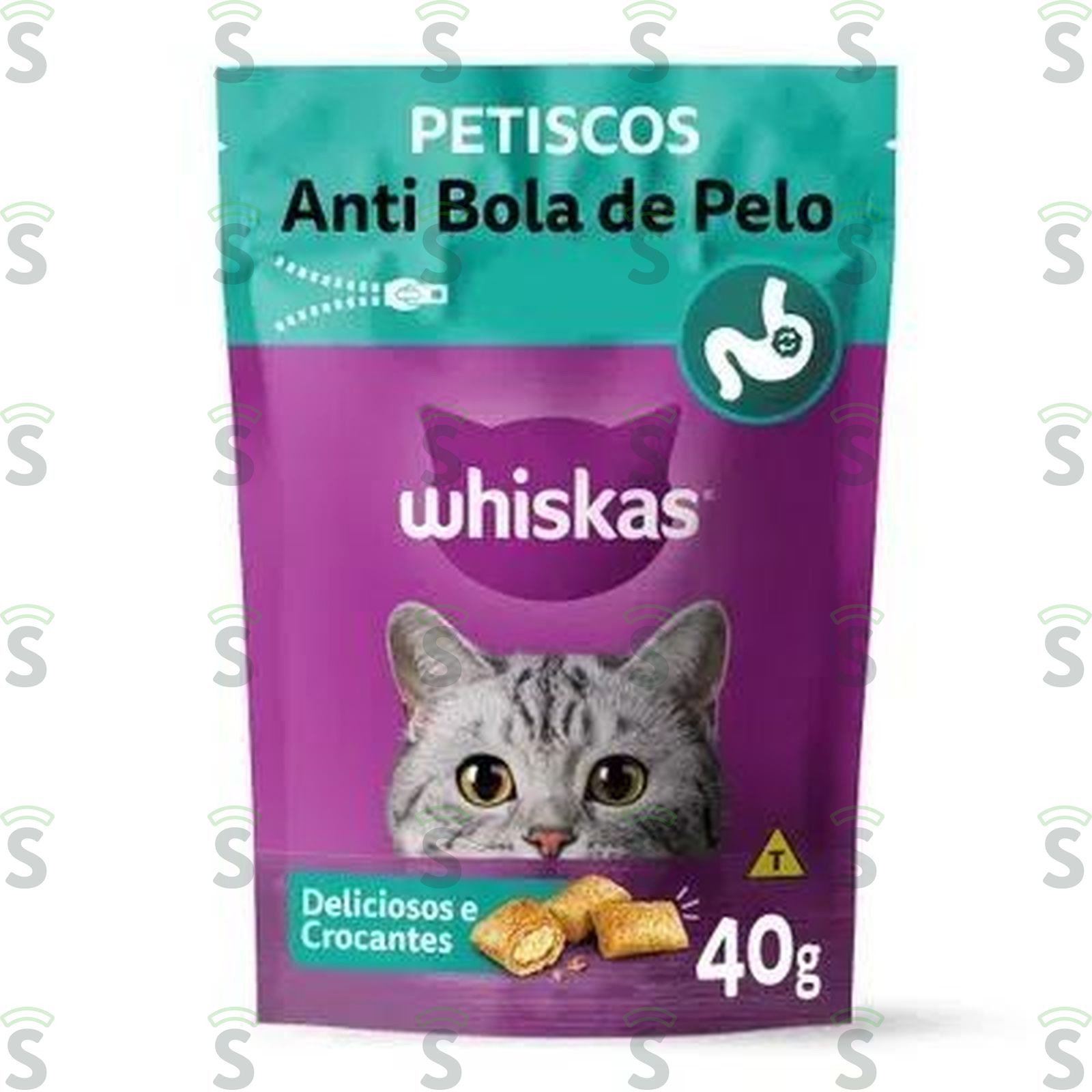 PETISCOS WHISKAS 80GR ANTI BOLA PELO