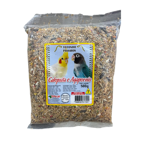 Calopsita e agapornis terra sul 500g