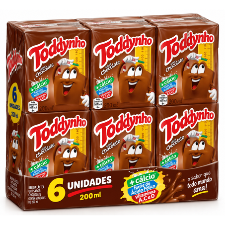 Bebida lactea toddynho pcc/06x200ml chocolate pc