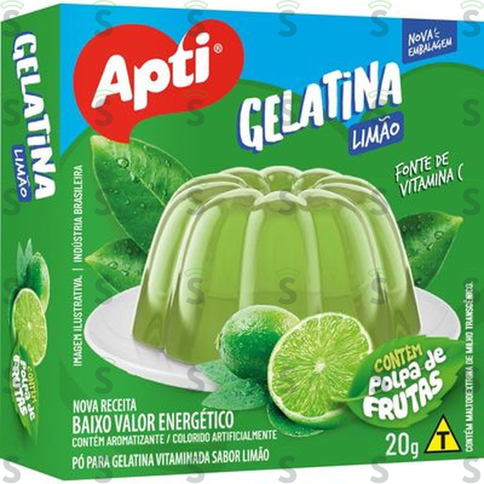 Gelatina Apti Sabor Limão Caixa 20gr