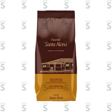  Café Torrado Em Grãos Fazenda Santa Alcina Pacote 500g