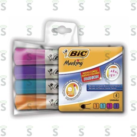  Pincel Quadro Branco Marking C/4 Fashion 4un