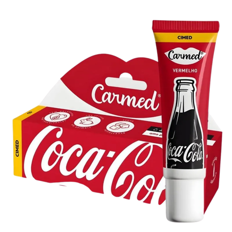 Hidratante Labial Carmed Coca Cola Vermelho 10g 
 