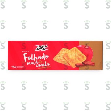  Biscoito Doce Zezé Folhado Maçã e Canela 150g