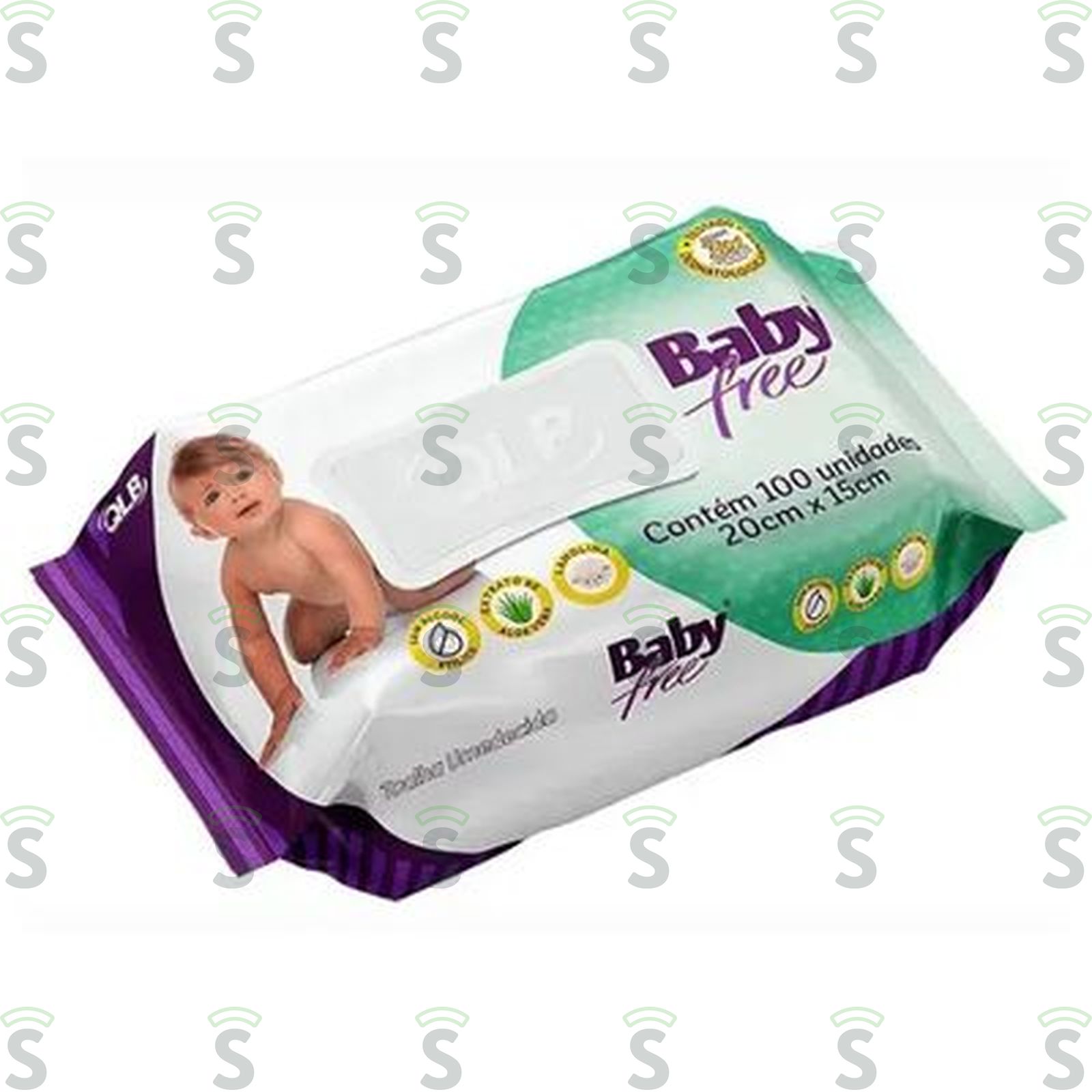 TOALHA UMED. BABY FREE C/100