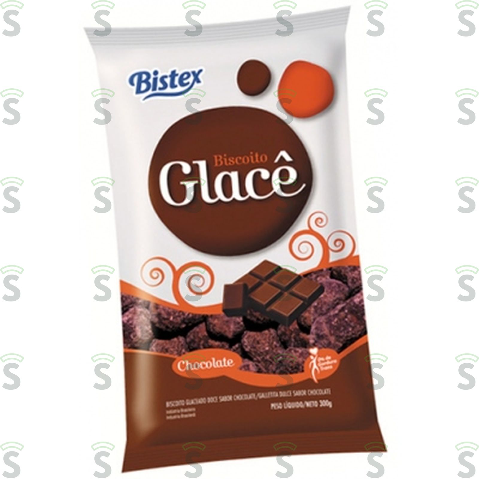 Bistex-biscoito 300g glace chocolate