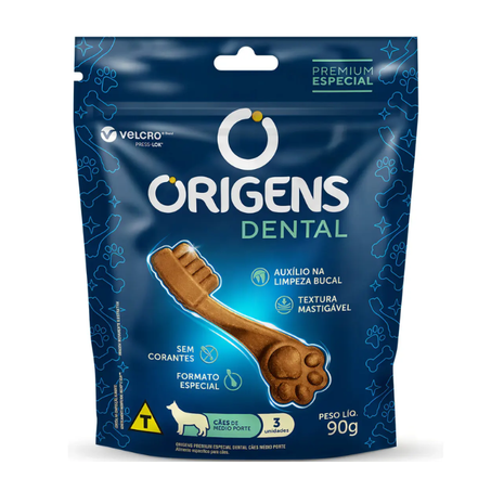 Petisco Origens Dental Para Cães Adultos 90g