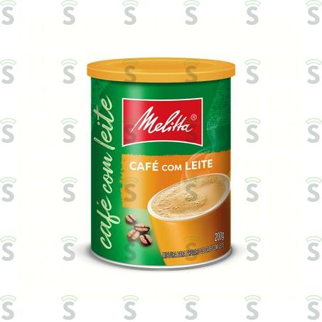  Café Com Leite Solúvel Melitta Lata 200gr