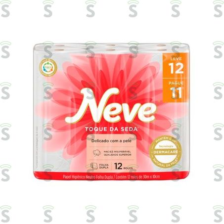  Neve-papel Higienico Fl Dupla 30mts C/12