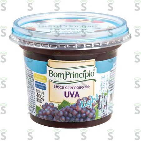  Doce de Uva Bom Princípio Light Pote 400gr