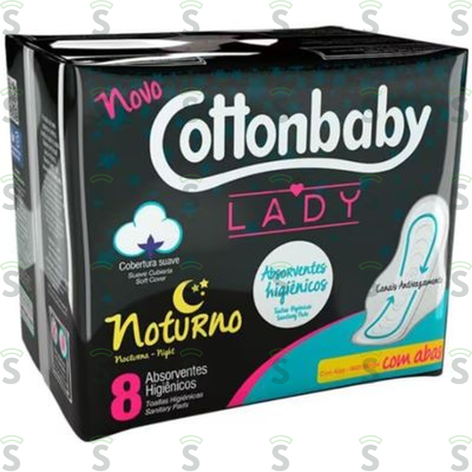 Absorvente Cottonbaby Lady Noturno com Abas 8UN