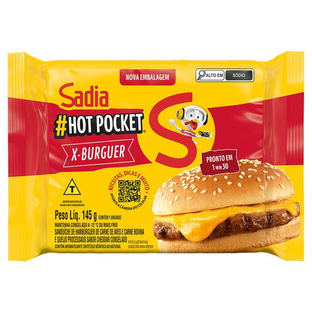 Hot Pocket Sadia 145g - X-Burguer