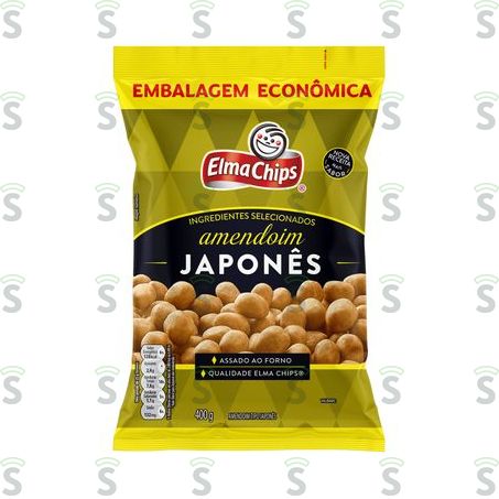  Amendoim Japonês Elma Chips Pacote Embalagem Econômica 400g