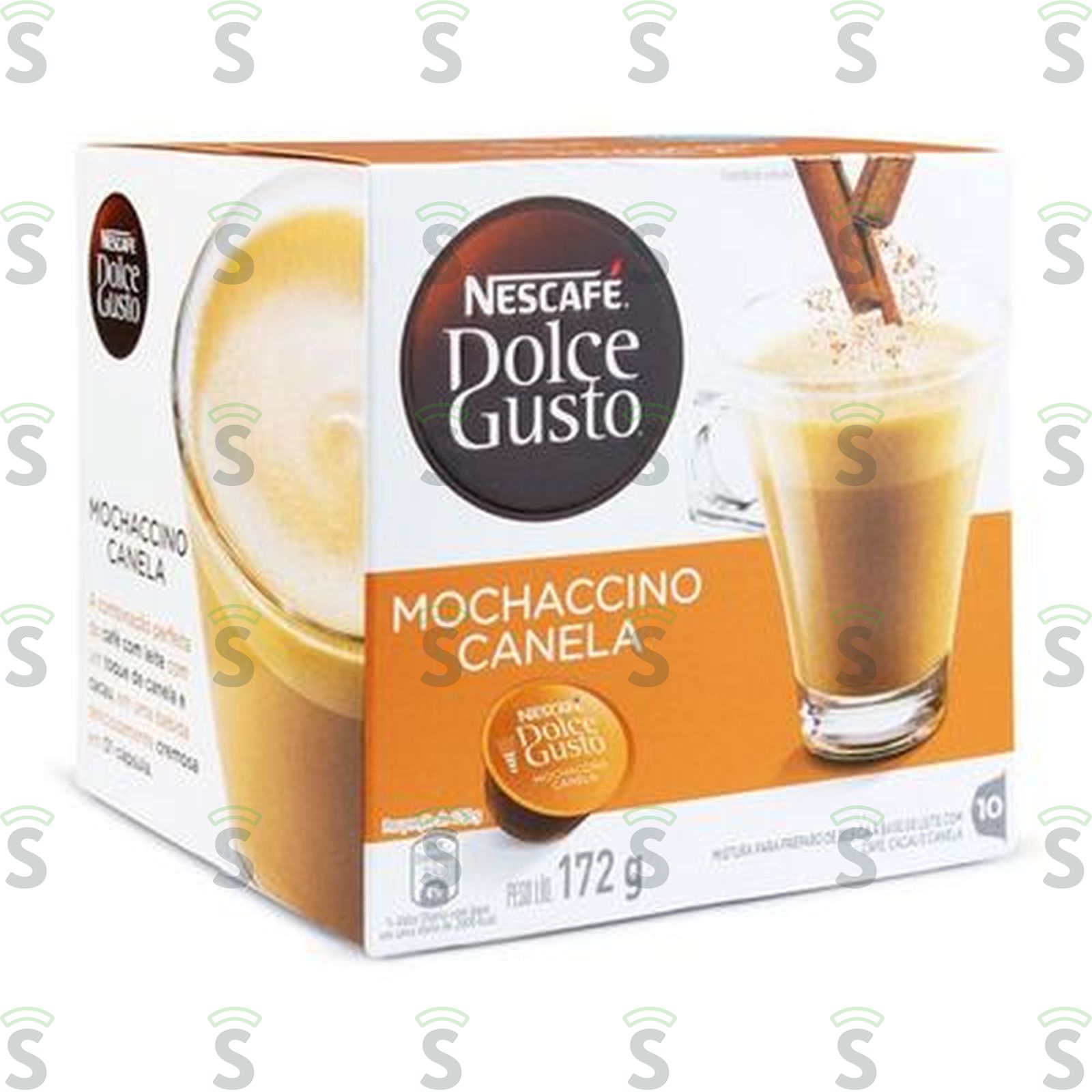 Mochaccino em Cápsula Nescafé Dolce Gusto Sabor Canela  Caixa com 10un - 172gr