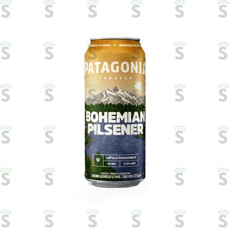  Cerveja Patagonia Bohemian Pilsener Lata 473ml - Pacote Com 6un - 2.8lt