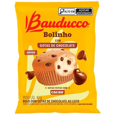 Bolinho bauducco gotas chocolate 40g
