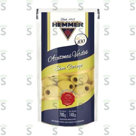  Azeitona Verde Hemmer Sem Caroço 140g