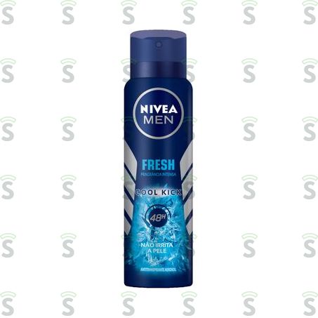  Antitranspirante Aerosol Nivea Men Cool Kick Frasco Spray 150ml