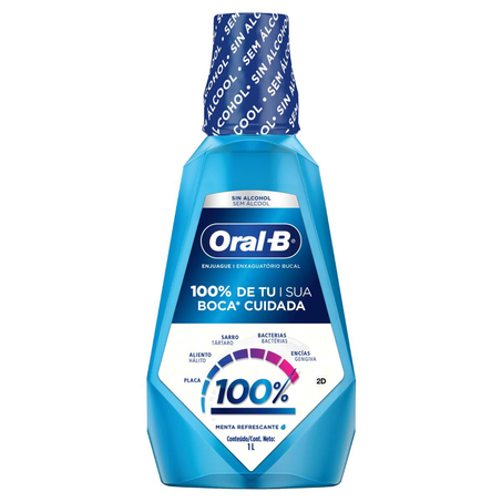 Antisséptico Bucal Oral-B 1 Litro - Zero Menta