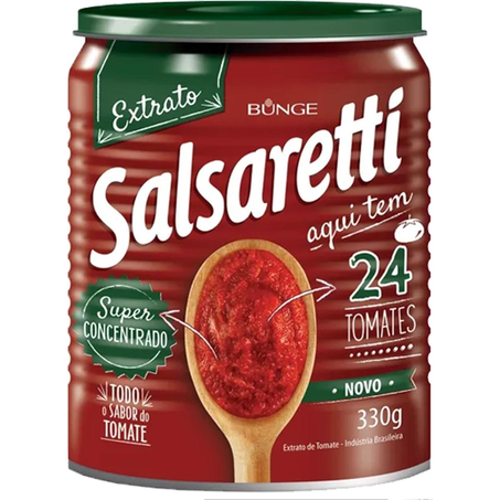 Extrato de Tomate Salsaretti 330g - Lata