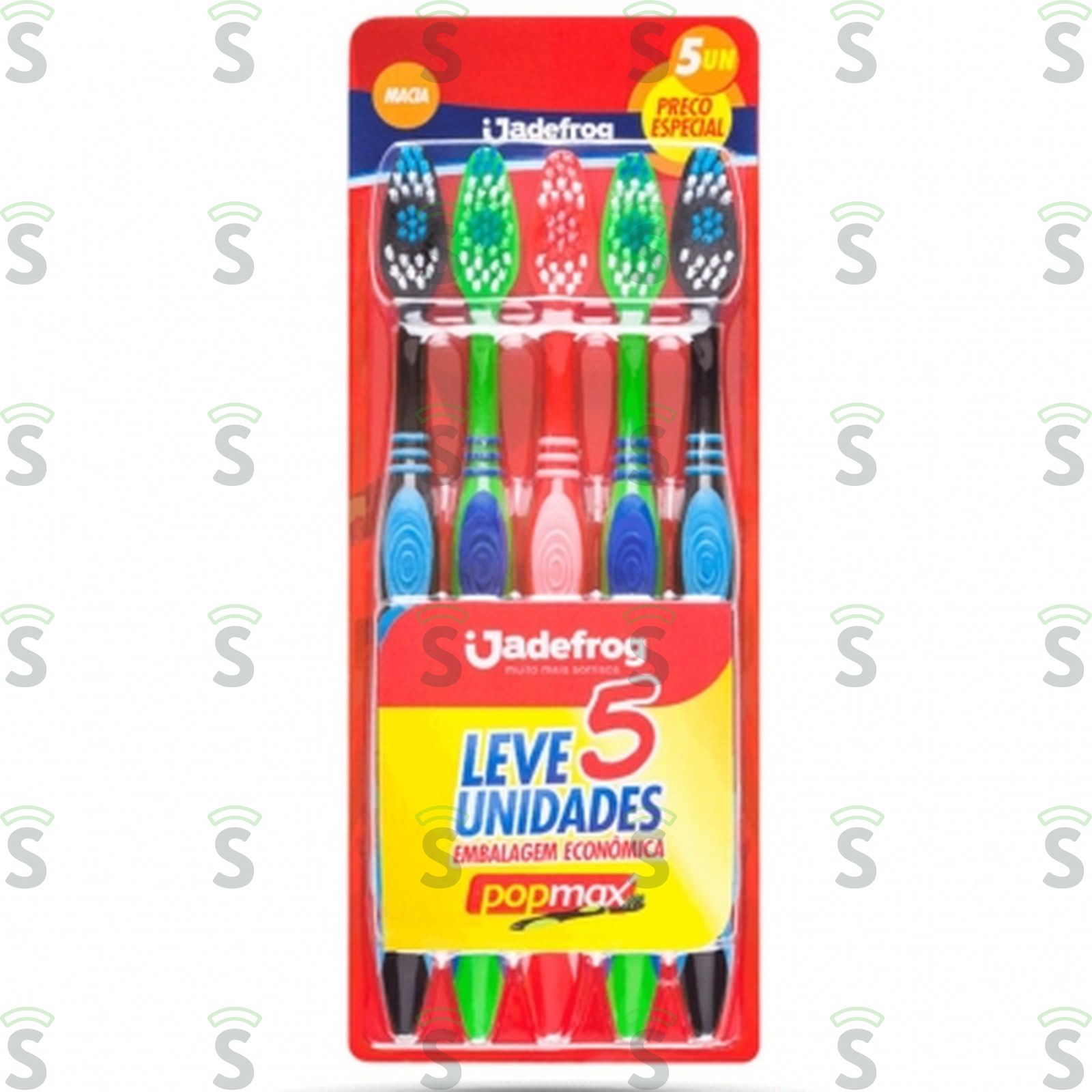 Escova Dental Jadefrog Popmax Macia Embalagemidades 5UN