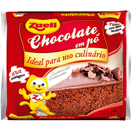 Chocolate em Pó Zaeli 500g - Energia