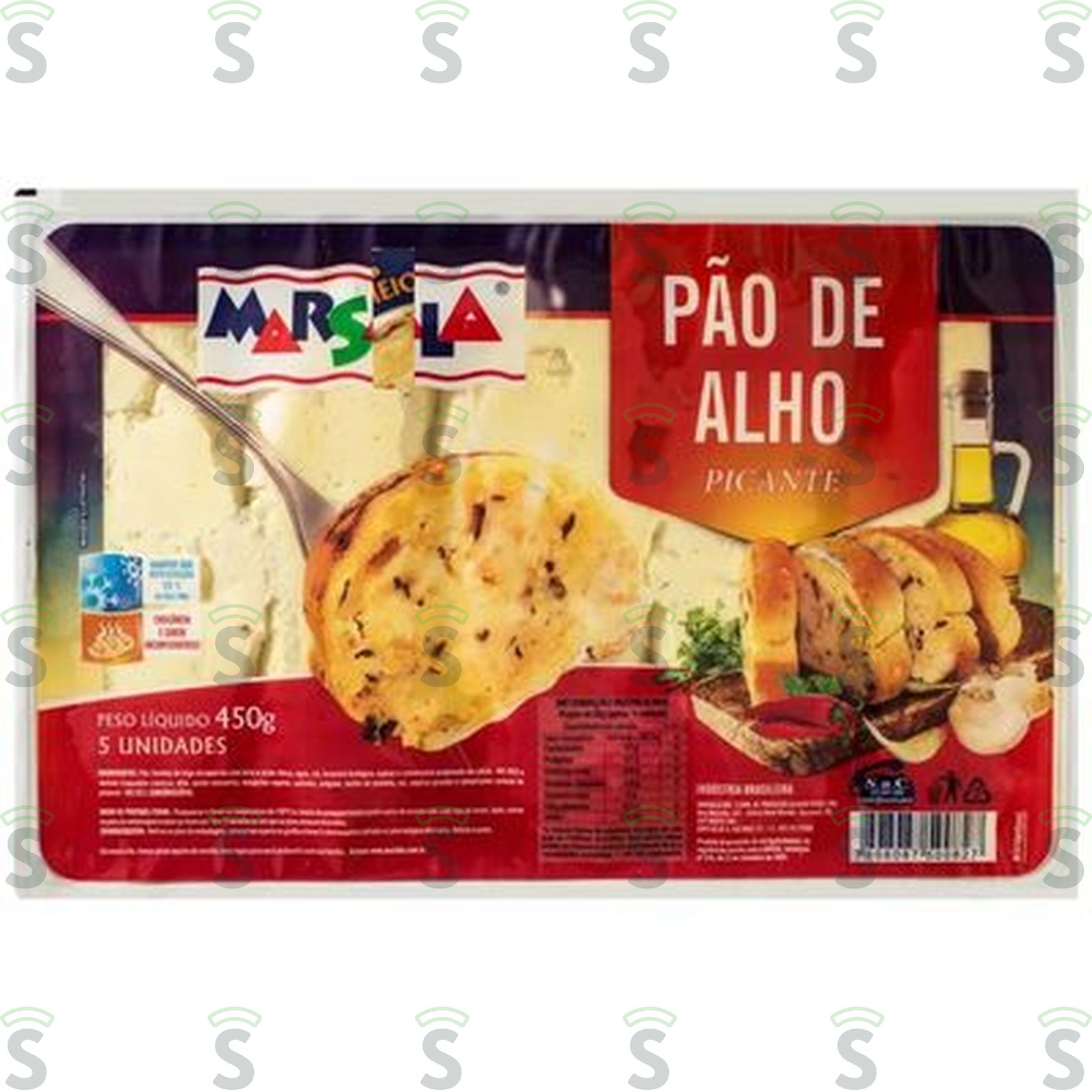 Pão de Alho Marsala Picante Embalagem 450G
