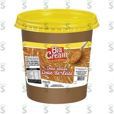  Doce Bia Cream Sabor Doce de Leite Pote 1kg