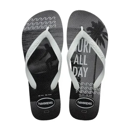 Sand. havaianas top athletic cinza aco/preto/branco 41/2