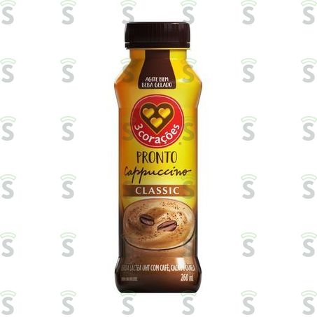  3 Coracoes-bebida 260ml Cappuccino Class