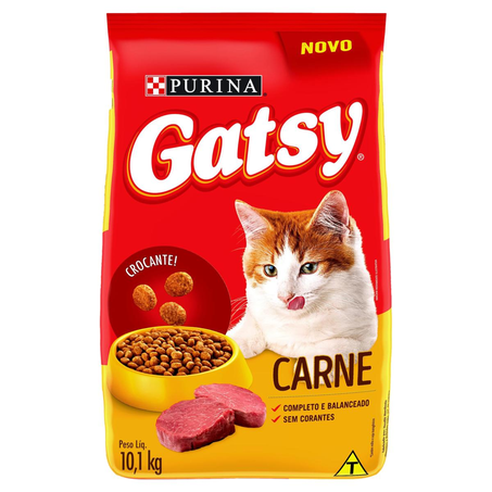 Ração Gatsy 10,1kg - Carne