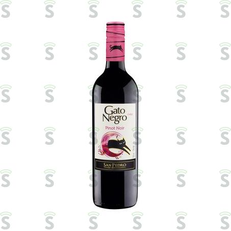  Vinho Tinto Chileno Gato Negro Pinot Noir Garrafa 750ml