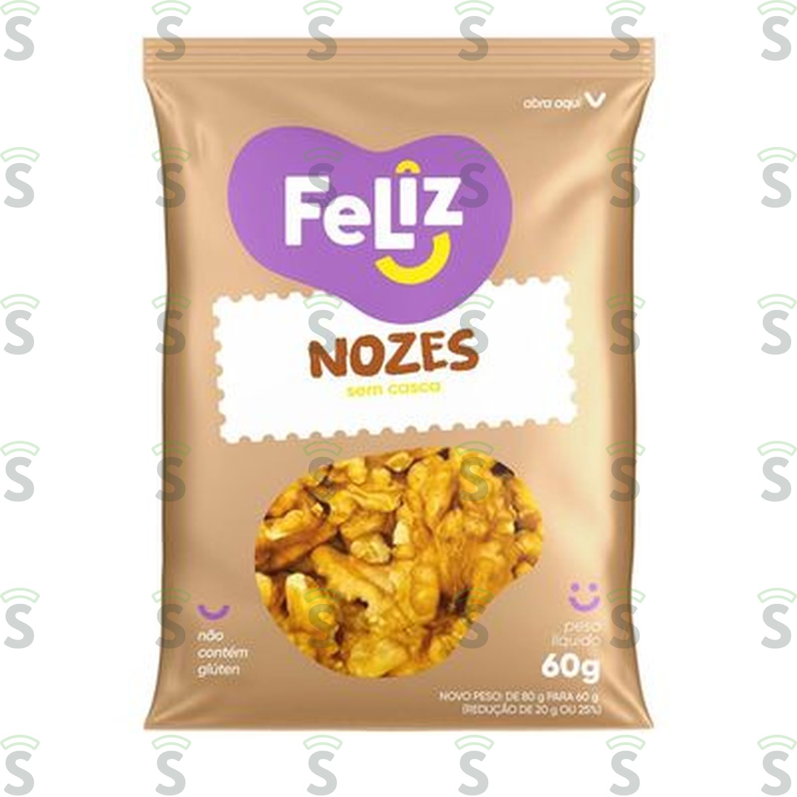 Feliz-nozes sem casca 60g