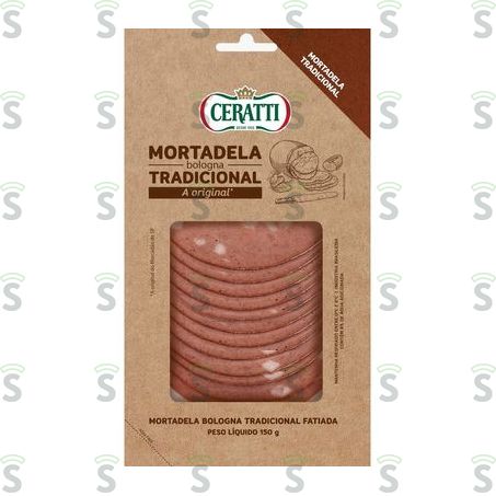  Mortadela Ceratti Bologna Fatiada Tradicional Embalagem 150g