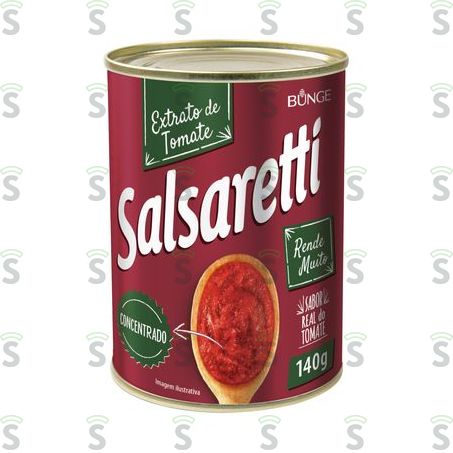  Extrato de Tomate Concentrado Salsaretti Lata 140gr