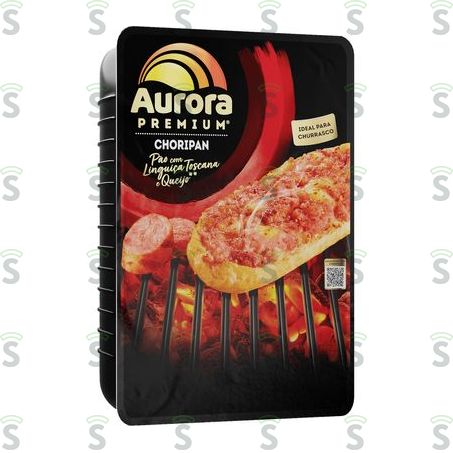  Pao C/massa de Ling Aurora 400g Queijo Mussarela