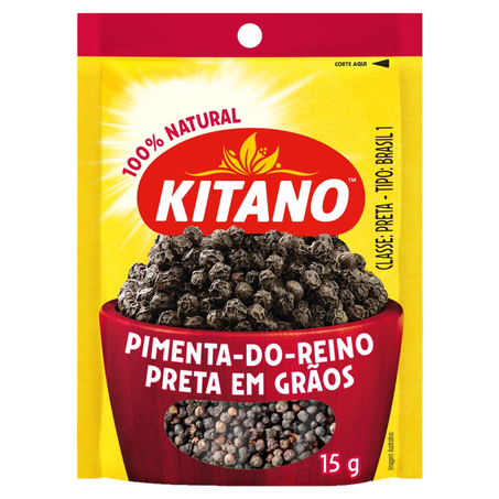 Pimenta-do-Reino em Grãos Kitano 15g